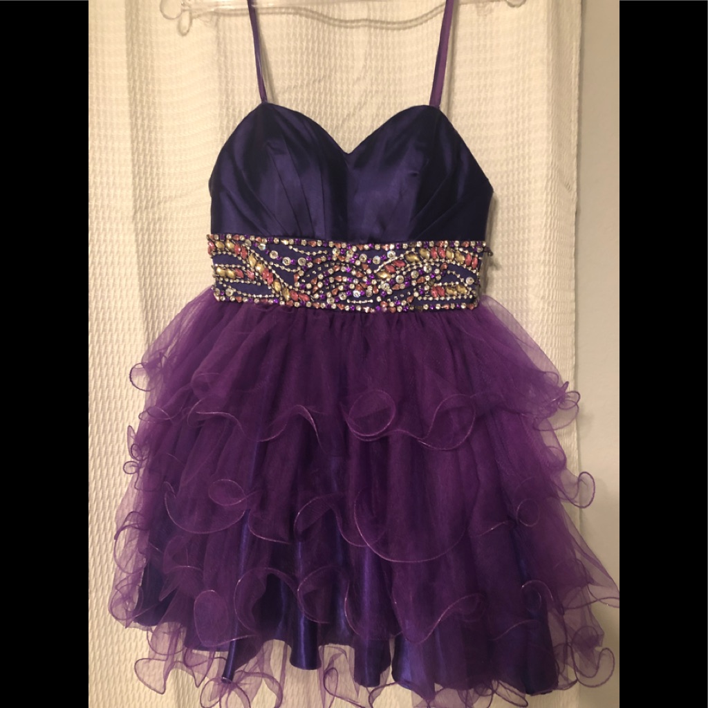 Purple Homecoming Dress